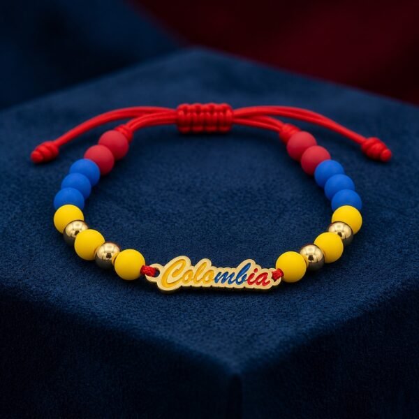 PULSERA PUEBLO COLOMBIANO EN RODIO
